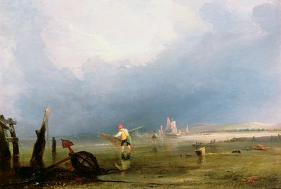 Beach at Shoreham by Anthony Vandyke Copley Fielding